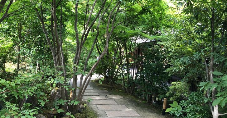 箱根湯寮の小道の写真