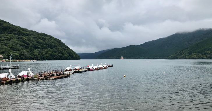 芦ノ湖・湖尻の風景