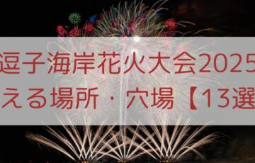 【逗子海岸花火大会2025】見える場所・穴場13選